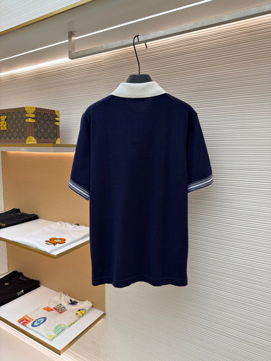 Embroidered Knit Polo