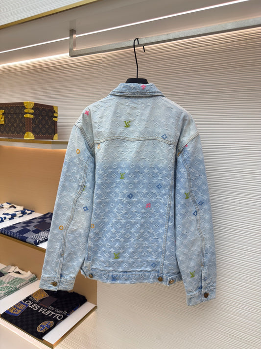 LV Logo Denim Jacket