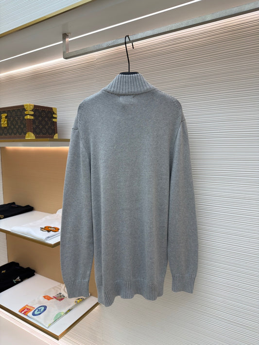 Embroidered Turtleneck Sweater