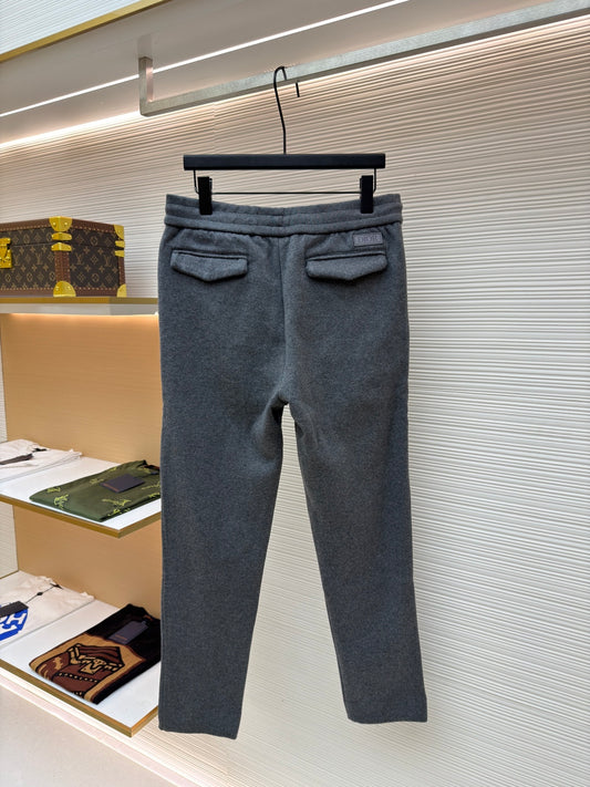 Oblique Cashmere Trousers