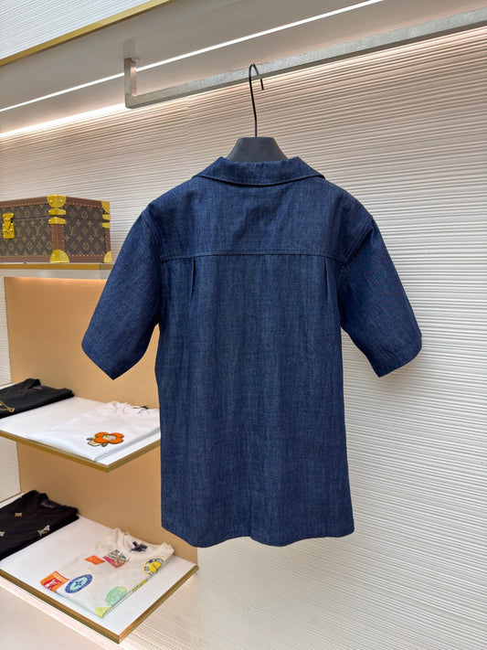 Denim Short Sleeve Shirt