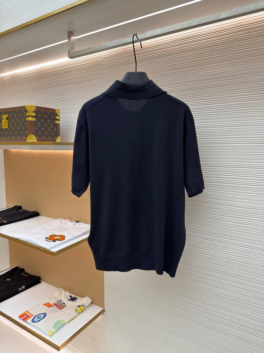 Embroidered Knit Polo