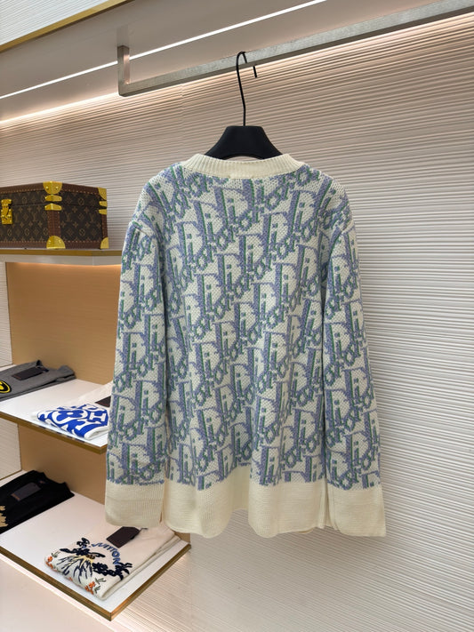 Oblique Wool Crewneck Sweater