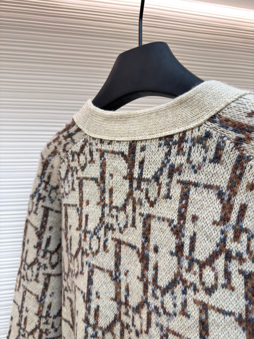 Oblique Knit Cardigan