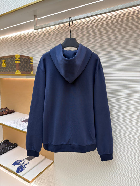 LV Logo Zip-Up Hoodie