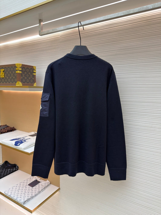 Logo Patch Crewneck Sweater