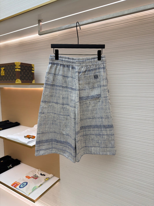 Embroidered Denim Shorts