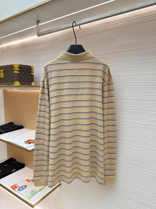 Striped Longsleeve Polo