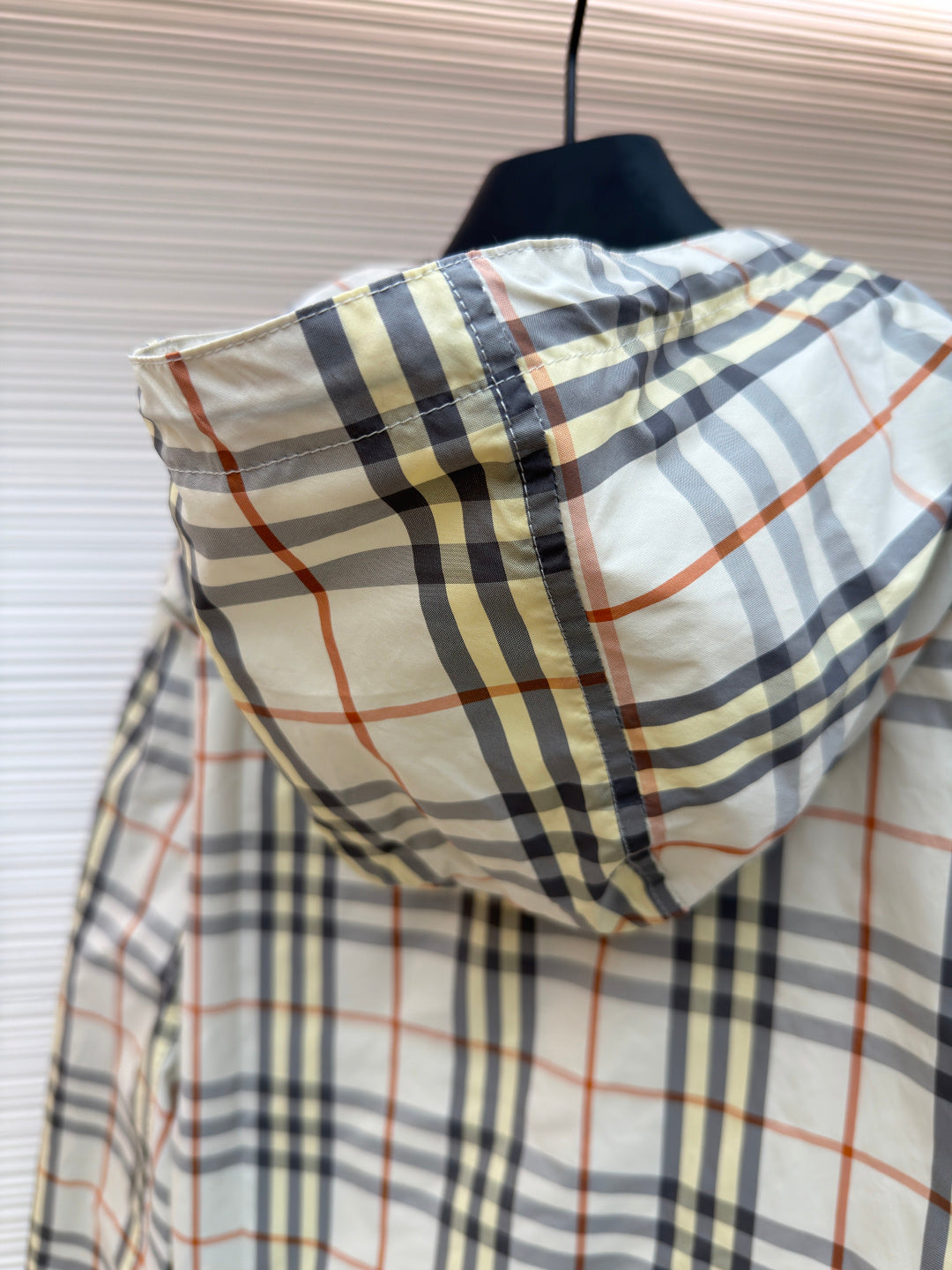 Vintage Check Hooded Jacket