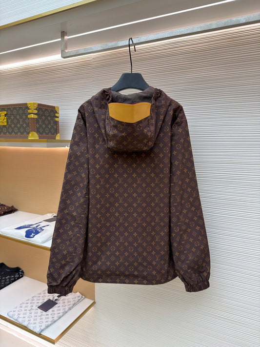 Monogram Hooded Windbreaker