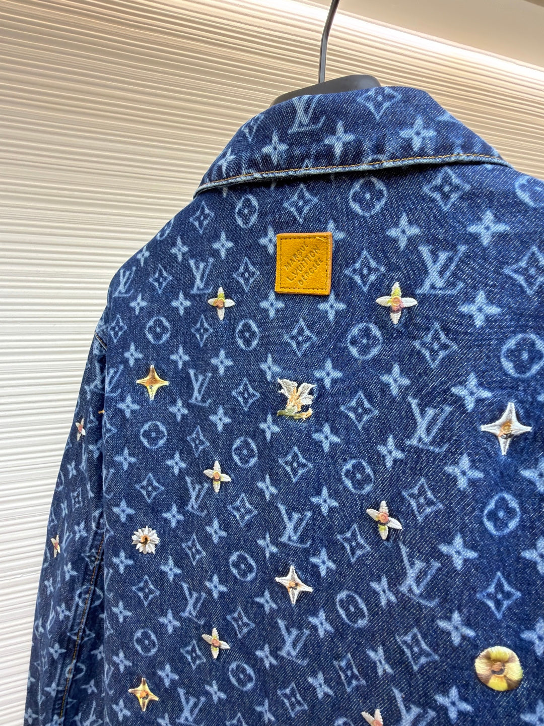 LV Logo Denim Jacket