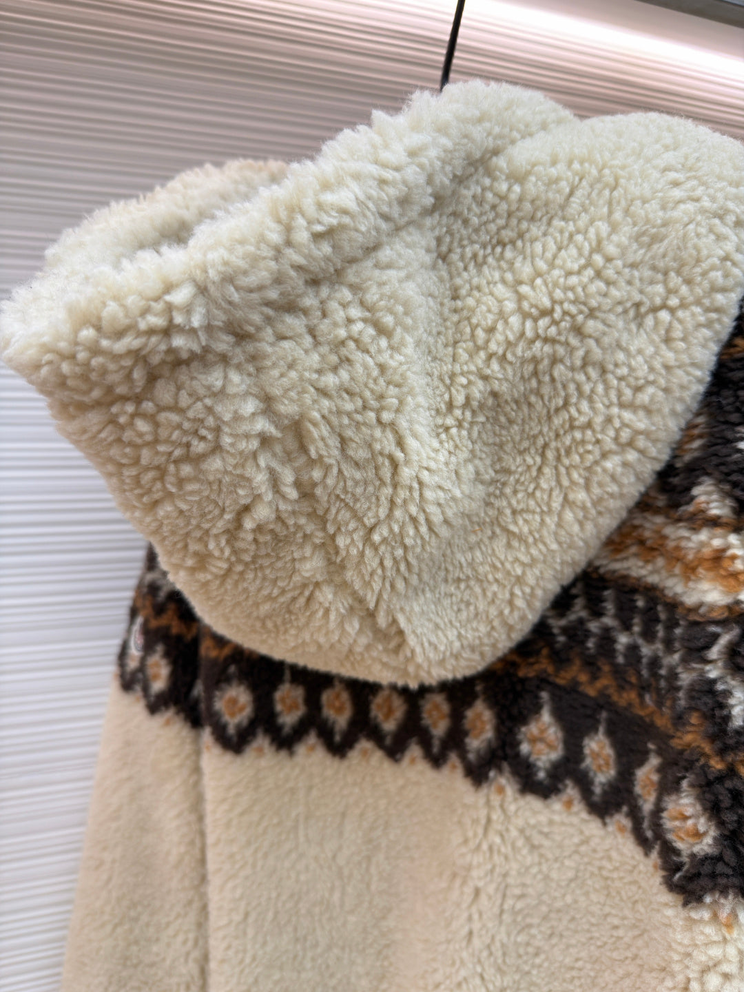 Fair Isle Sherpa Zip Jacket