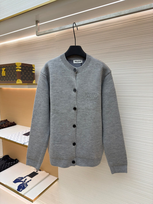 Embroidered Knit Cardigan