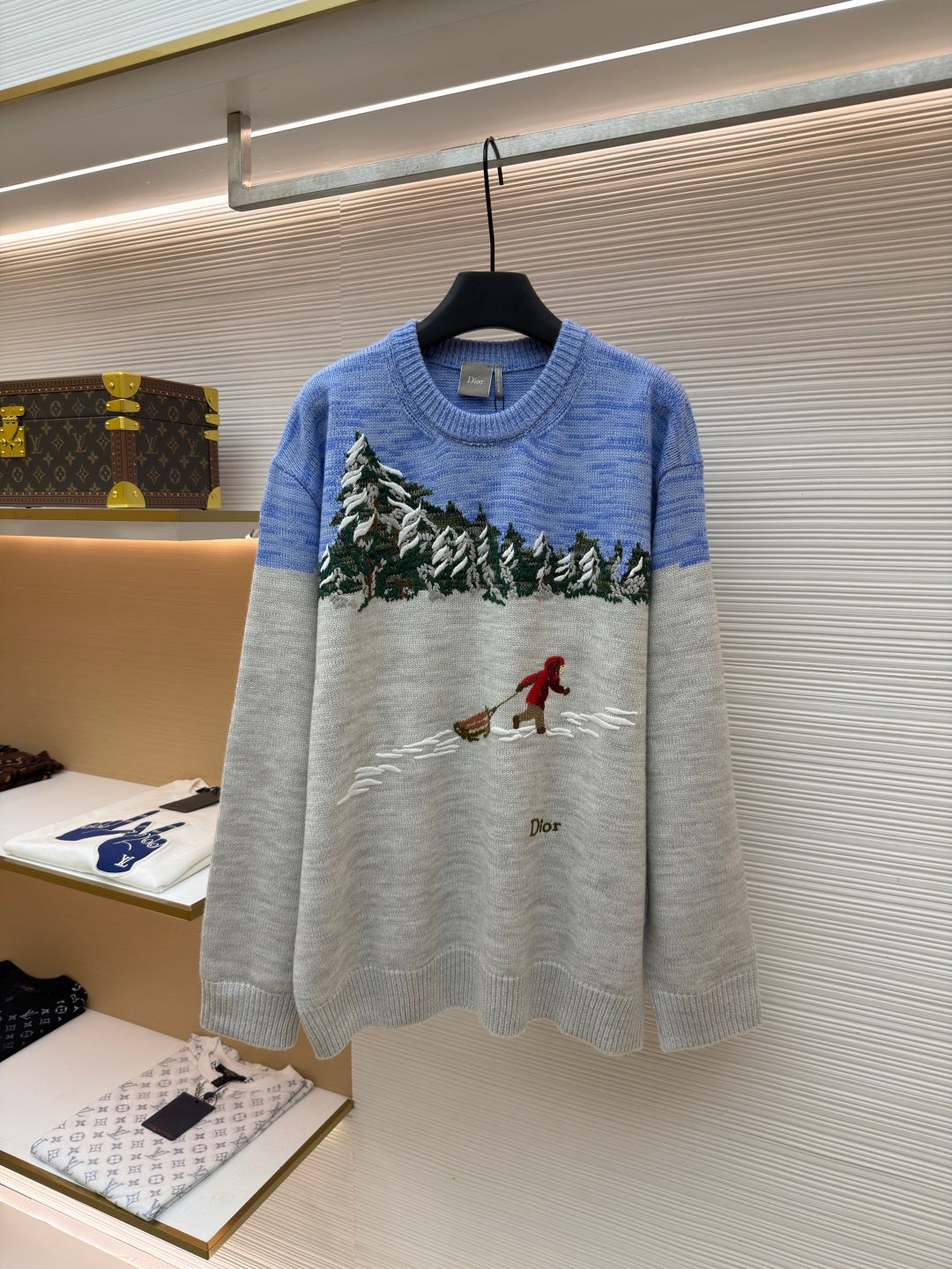 Embroidered Crewneck Sweater