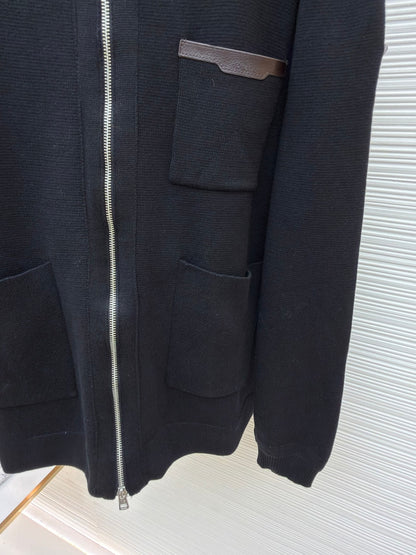 Logo Patch Zip Jacket
