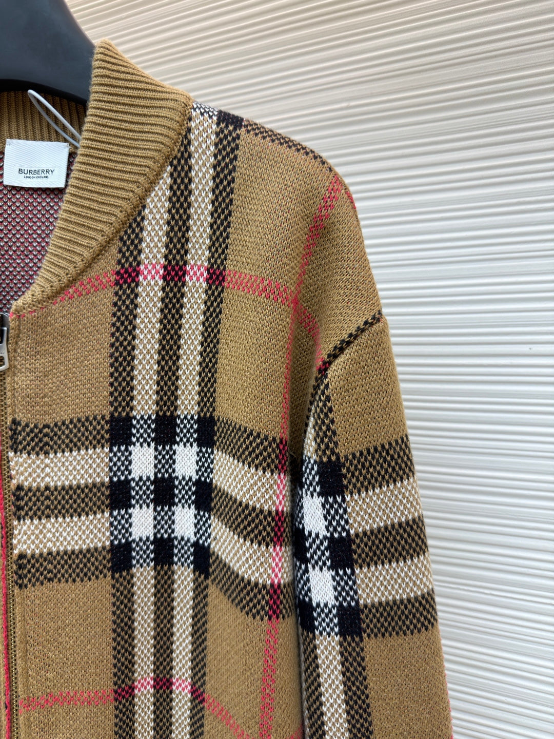 Vintage Check Knit Cardigan