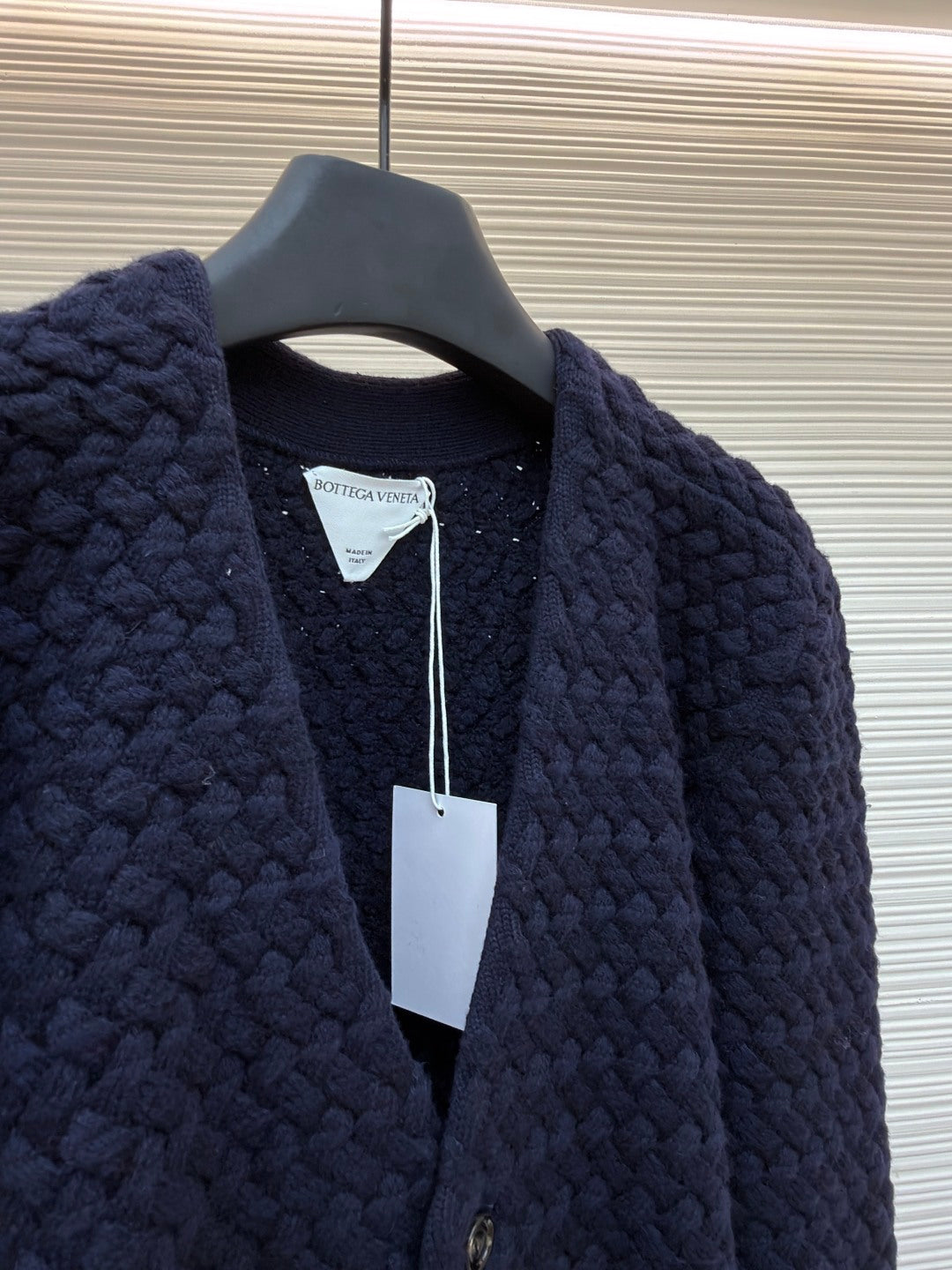 Intrecciato Wool Knit Cardigan