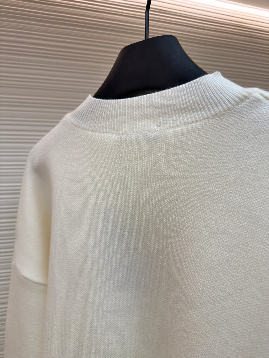 Embroidered Wool Crewneck Sweater