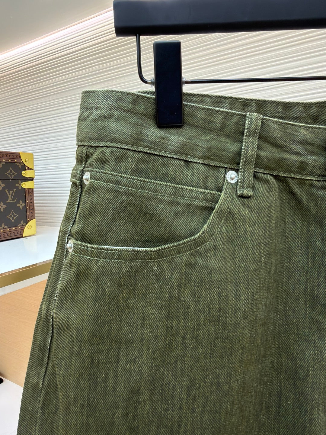 Washed Denim Shorts