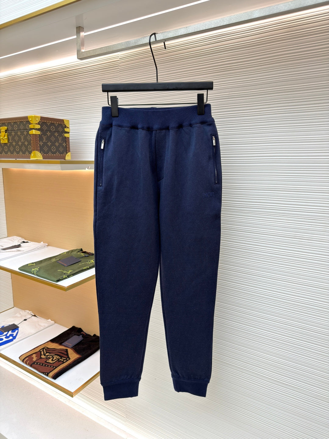 Oblique Cashmere Trousers