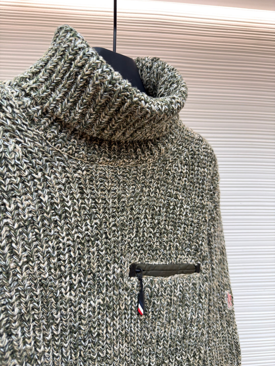 Logo Patch Turtleneck Sweater