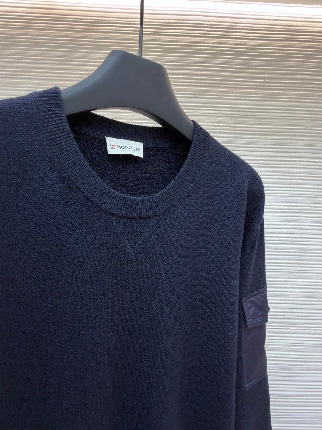 Logo Patch Crewneck Sweater