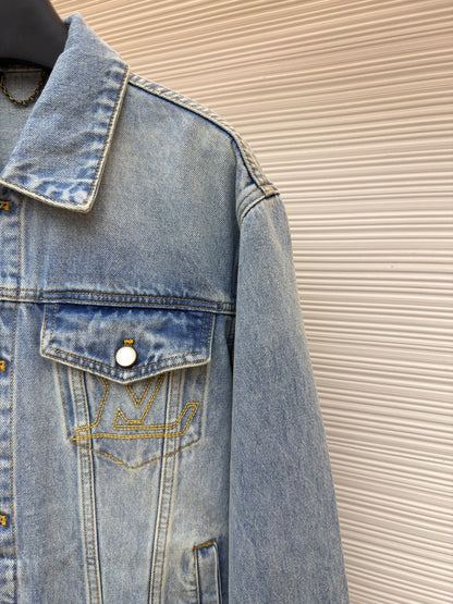Embroidered Denim Jacket