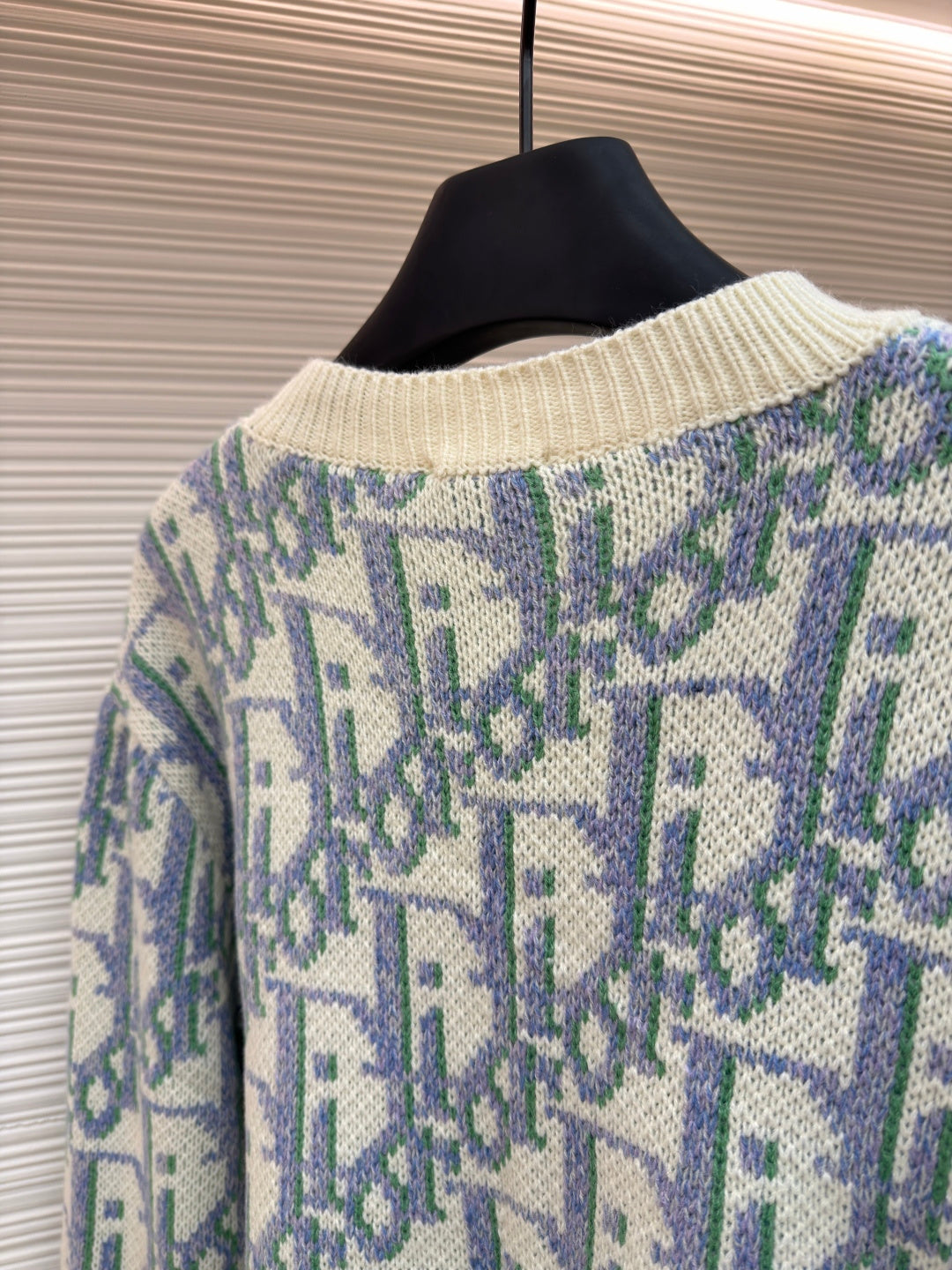 Oblique Wool Crewneck Sweater