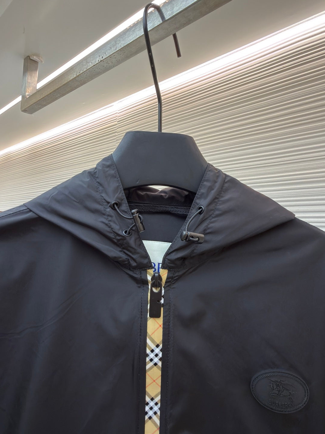 Vintage Check Hooded Jacket
