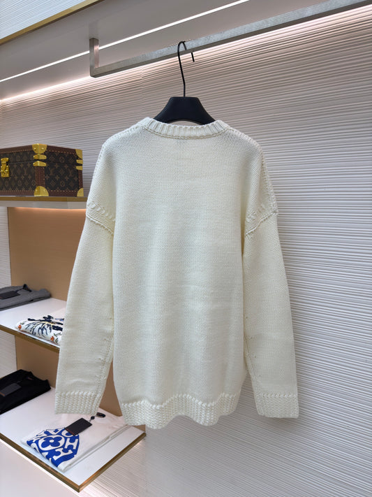 Embroidered Crewneck Sweater