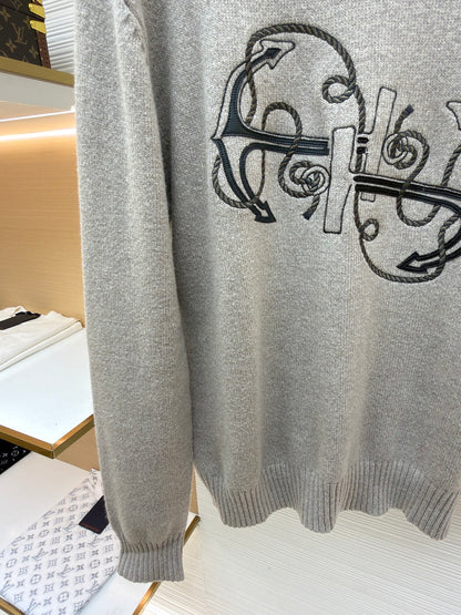 Embroidered Crewneck Sweater