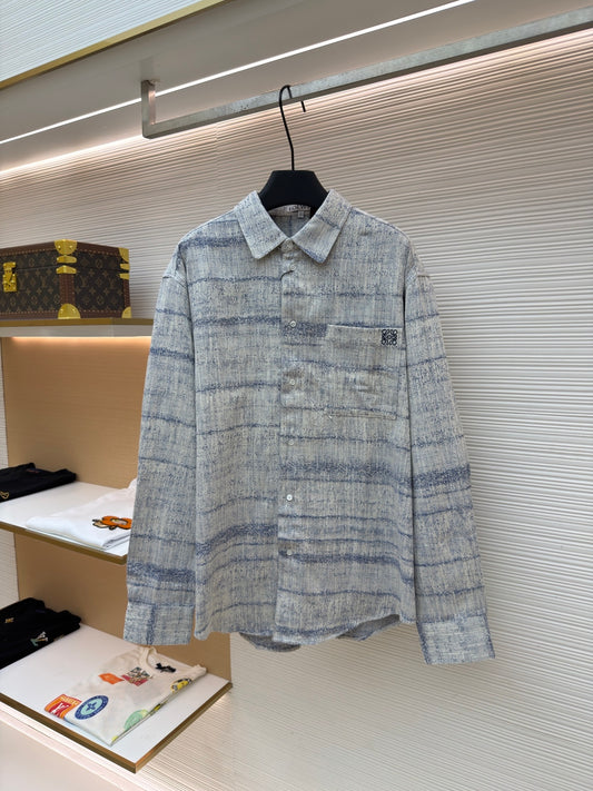 Embroidered Denim Shirt