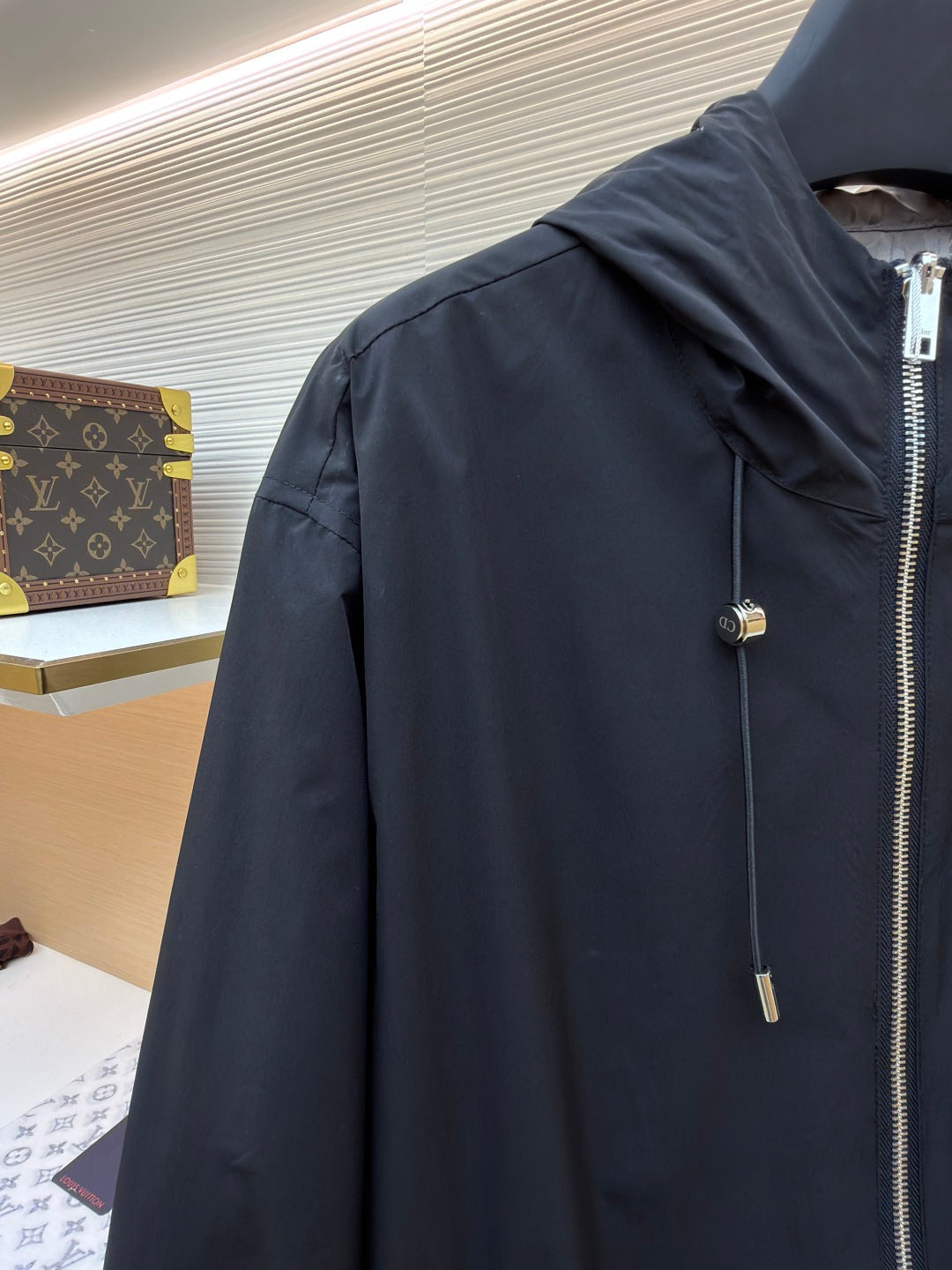 Oblique Hooded Jacket