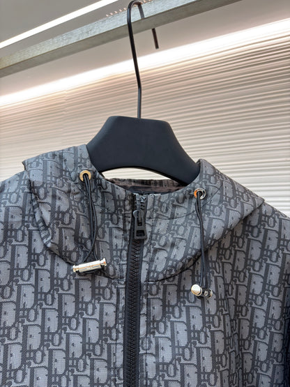 Oblique Hooded Jacket