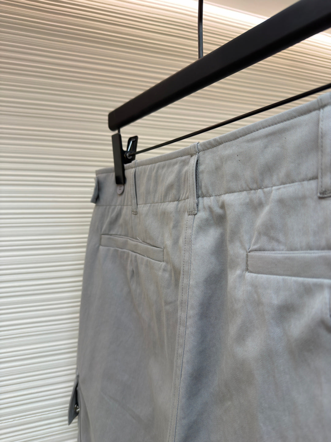 Gabardine Cargo Trousers
