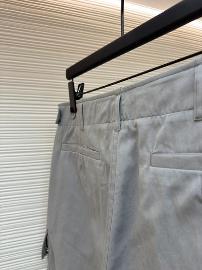 Gabardine Cargo Trousers
