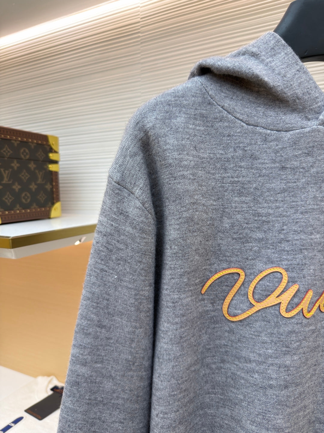LV Logo Cashmere Hoodie