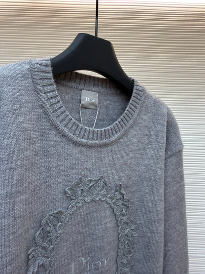 Embroidered Crewneck Sweater