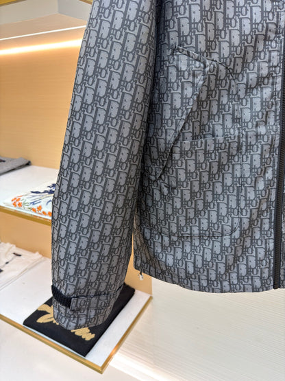 Oblique Hooded Jacket