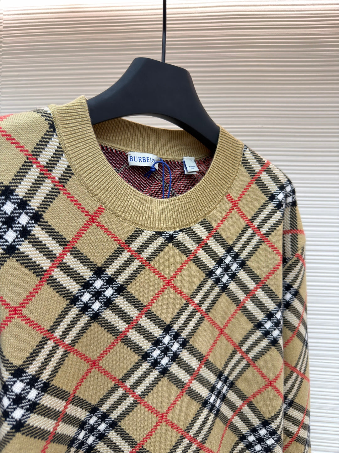 Vintage Check Crewneck Sweater