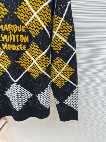 Damier Crewneck Sweater