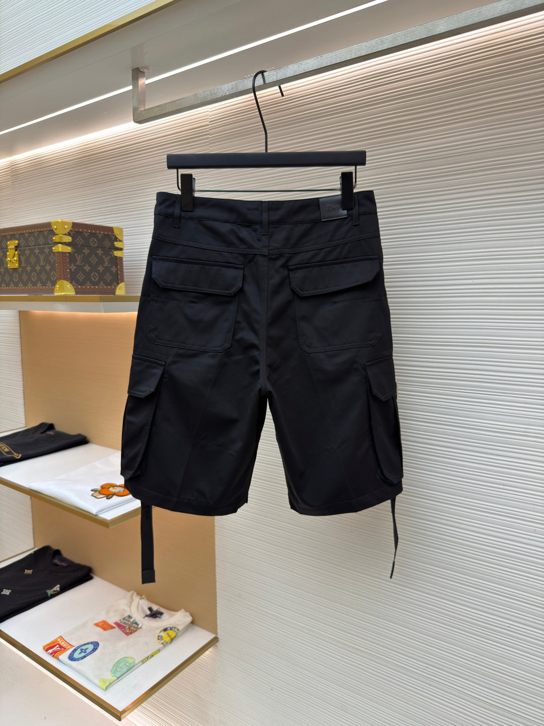 Gabardine Cargo Shorts