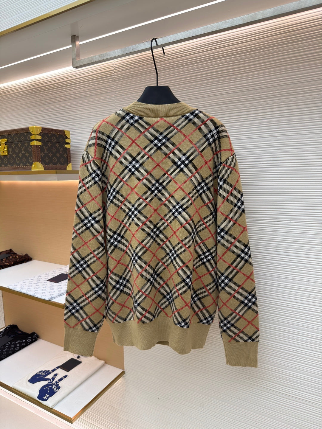 Vintage Check Crewneck Sweater