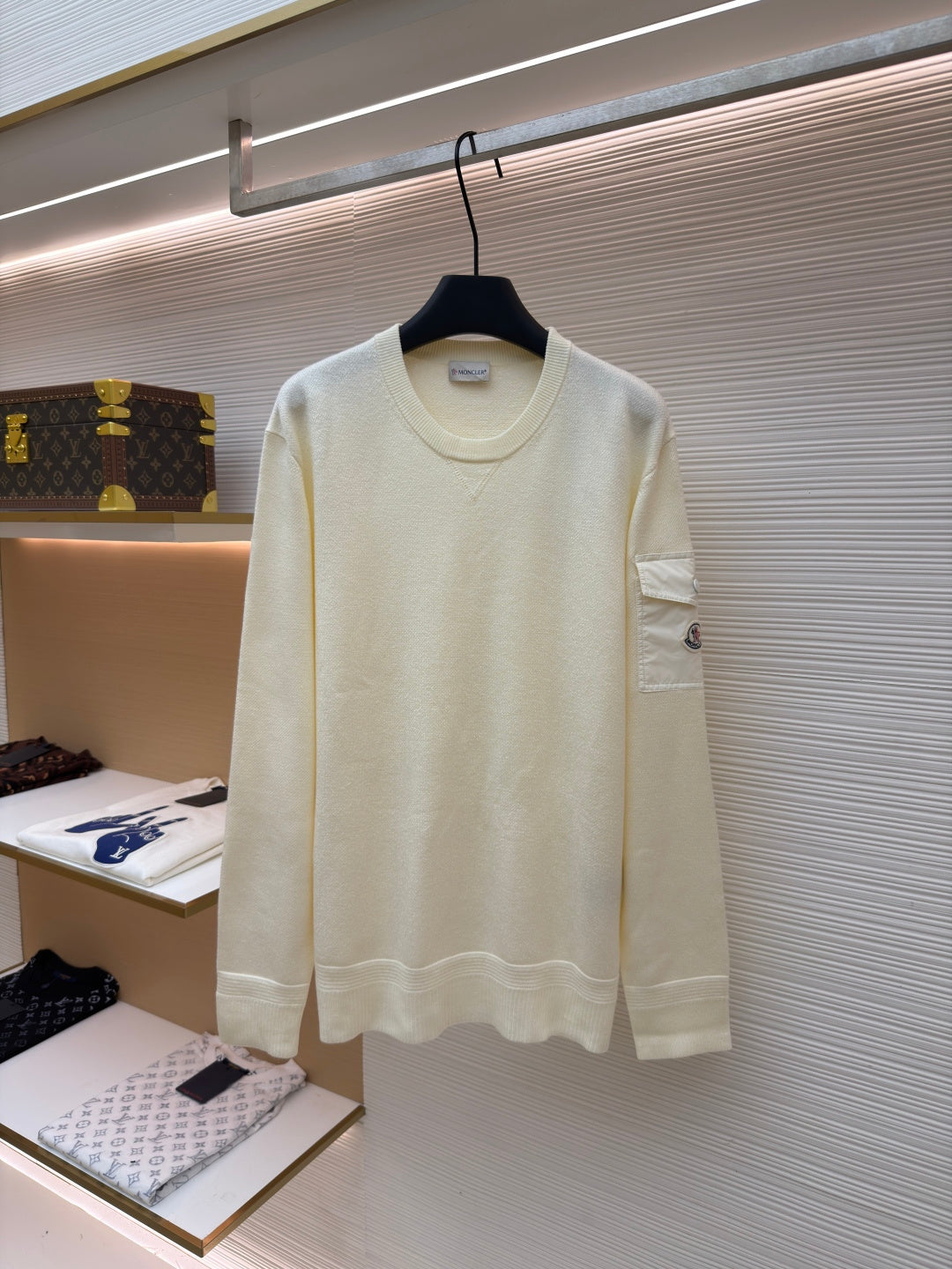 Logo Patch Crewneck Sweater