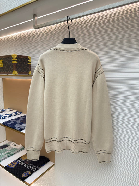 LV Logo Knit Cardigan