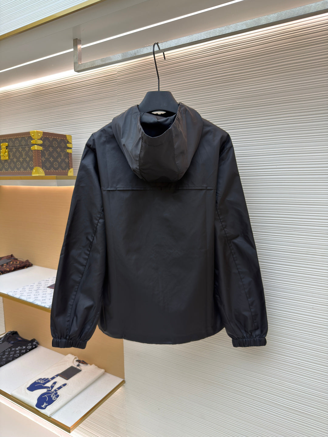 Triangle Logo Re-Nylon Hooded Jacket