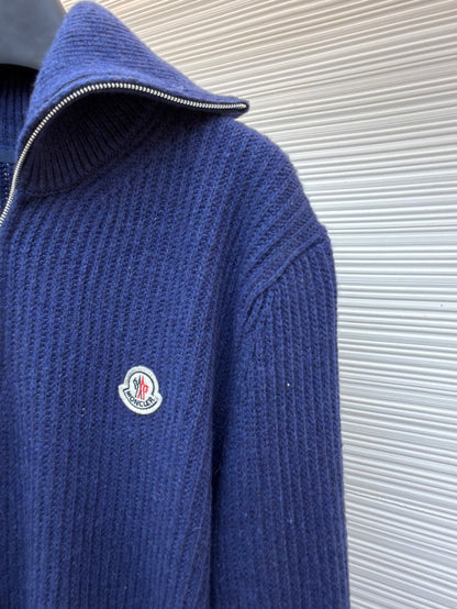 Logo Patch Half-Zip Sweater
