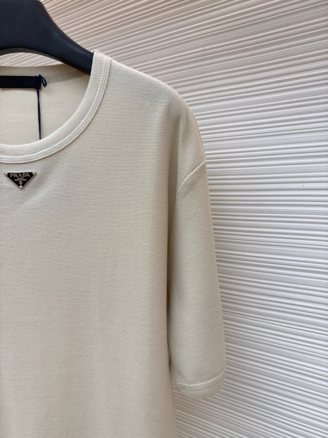 Waffle-Knit T-Shirt