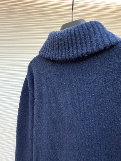 LV Logo Wool Knit Cardigan