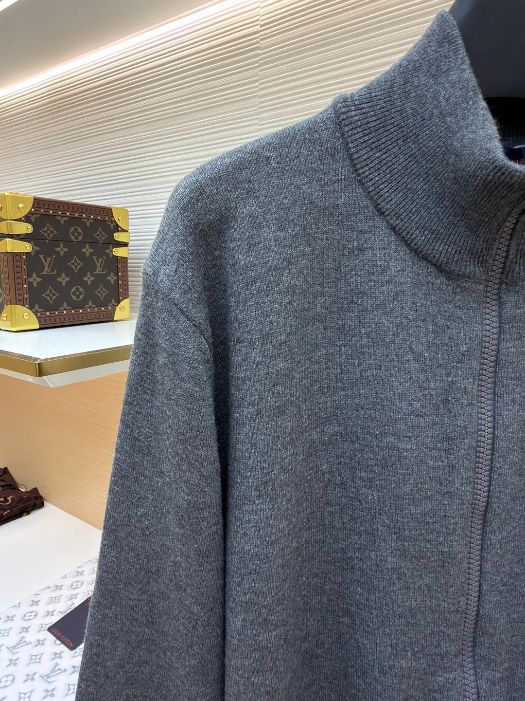 LV Logo Cashmere Crewneck Sweater